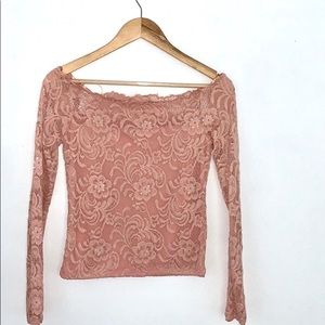 Ambiance lace off the shoulder top